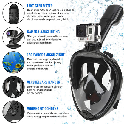 Snorkelmasker - Snorkel - Volwassenen - Kinderen - Snorkly.nl