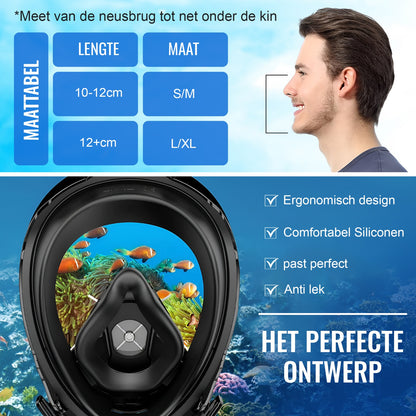 Snorkelmasker - Snorkel - Volwassenen - Kinderen - Snorkly.nl